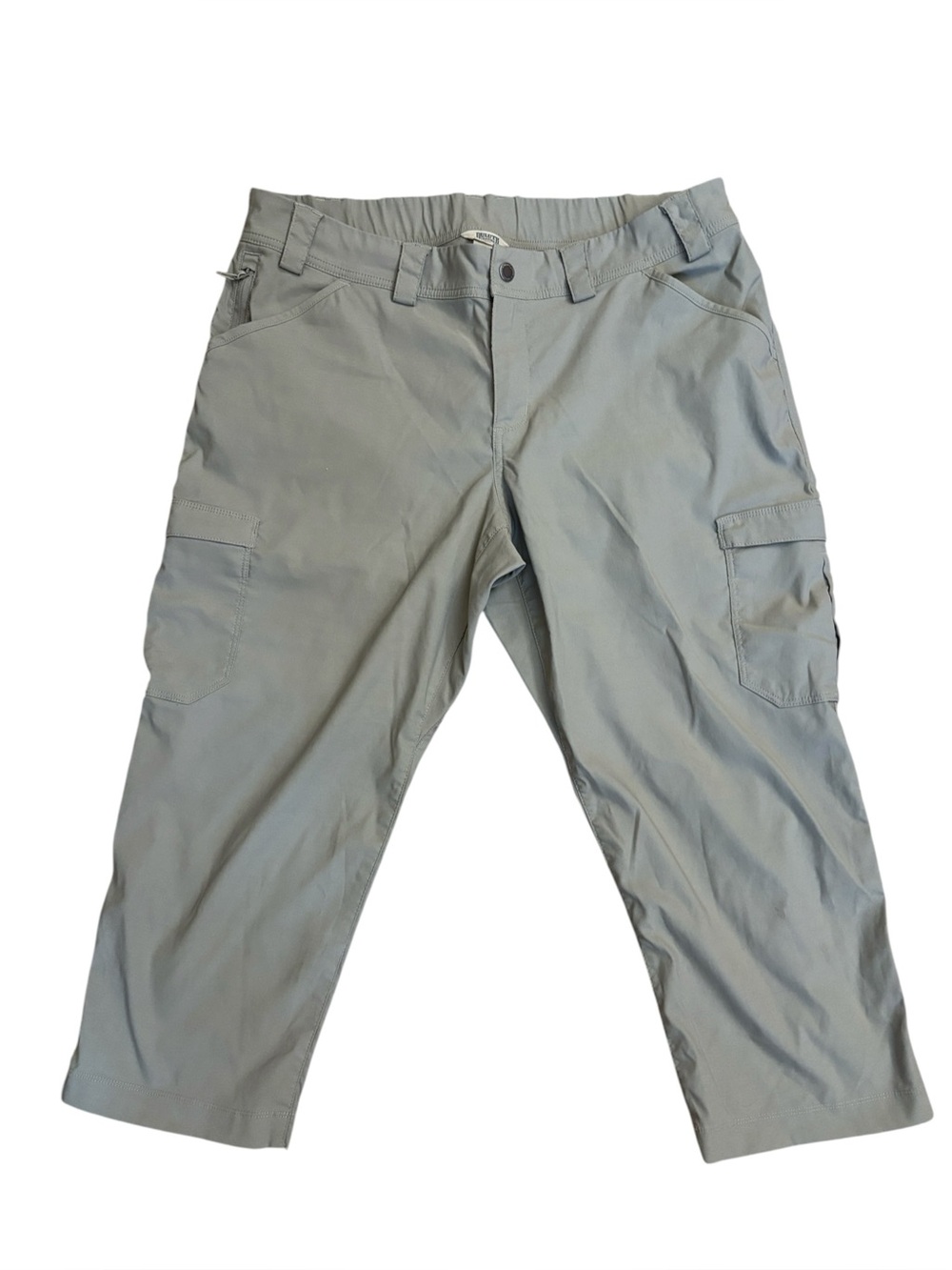 Duluth Trading Co Dry on the Fly Cargo Capri Pants Tan Size 16